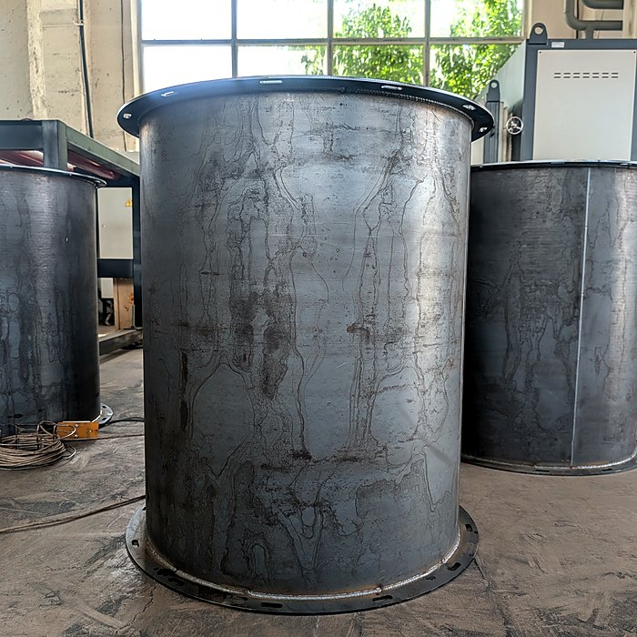 Heavy-wall flanged shell